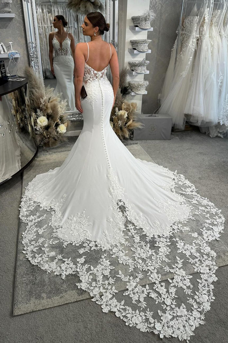 Satin Mermaid V Neck Long Bridesmaid Dresses main image 0