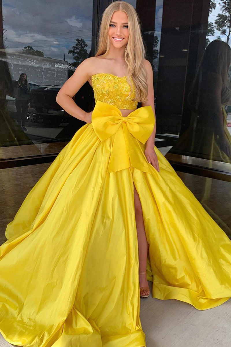 Floor Length Two Piece Yellow Dress Golden Yellow Dress Yellow OTS Dress Two-Piece Maxi Dress Floor Length Two Piece Yellow Dress Golden Yellow Dress Yellow OTS Dress Two-Piece Maxi Dress