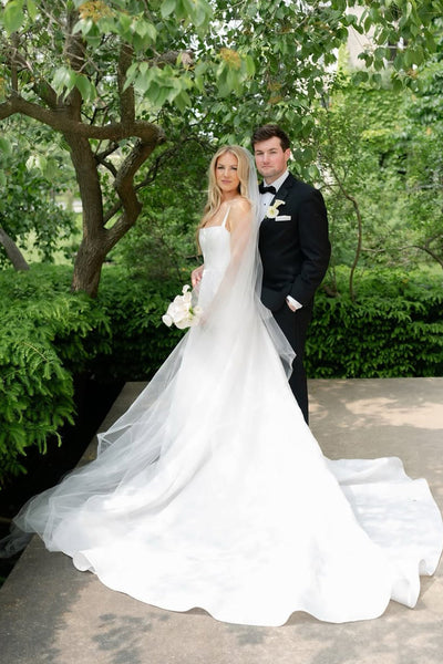 Fashion Ball Gown Strapless Satin Wedding Dress VK05060704