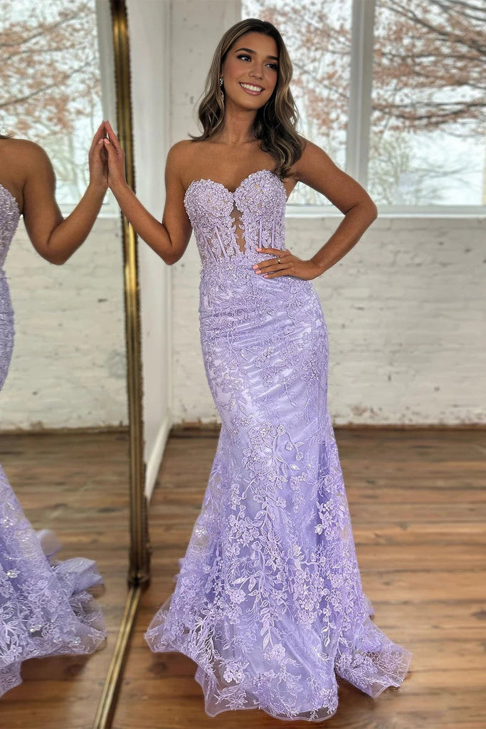 cute prom dresses lace pretty long prom dresses, light blue prom gowns, fashion lace prom dre classygown