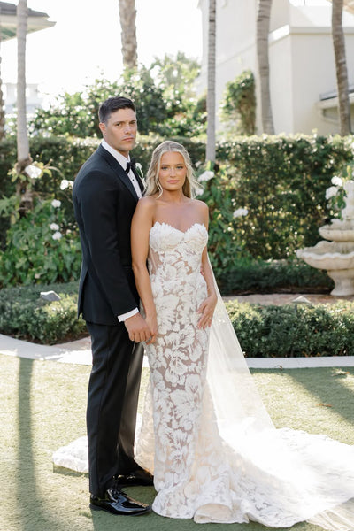 Gorgeous Mermaid Sweetheart Lace Wedding Dress AB26052603