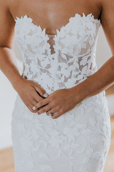 Fairy Mermaid Sweetheart Lace Wedding Dresses AB4010107