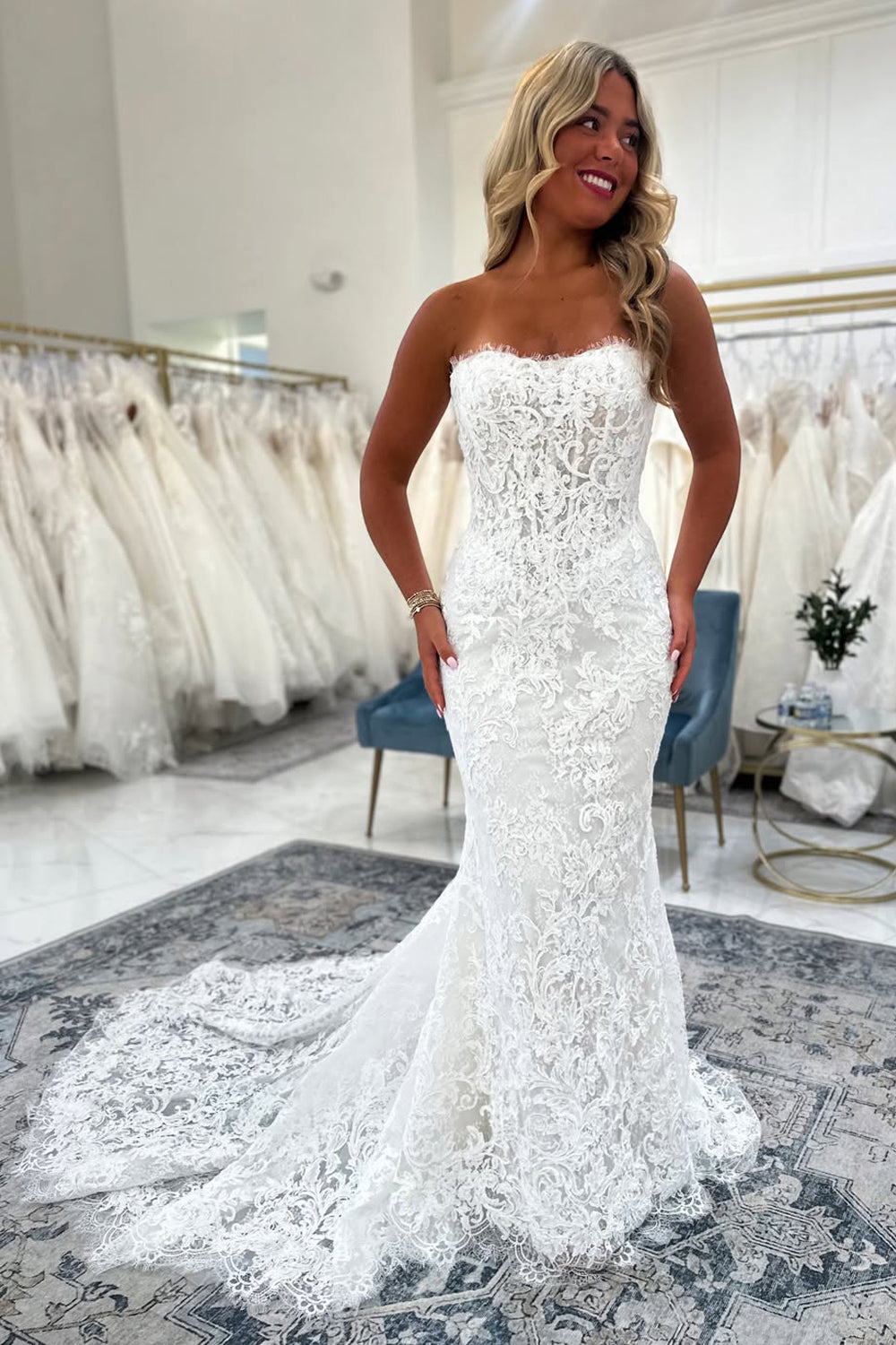 mermaid lace beach wedding dress Elegant Strapless AB26062118 – Anniebride Illusion Neckline 5 epos:season:SS26 ASOS DESIGN long sleeve Color:#31-Chartreuse tropical beach wedding dresses