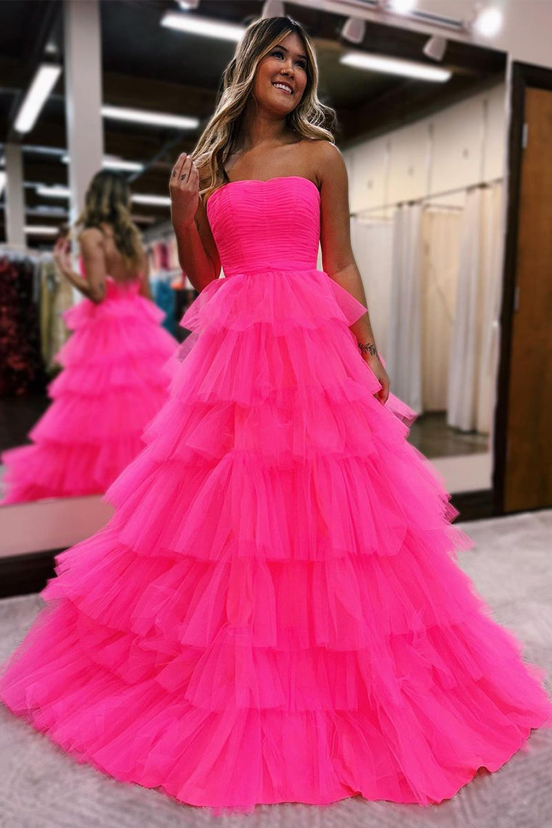 Green Dress Flowy Princess Grad Dresses Hot Pink Tulle A Line Sweetheart Prom Dress, MP1032 Green Dress Flowy Princess Grad Dresses Hot Pink Tulle A Line Sweetheart Prom Dress, MP1032