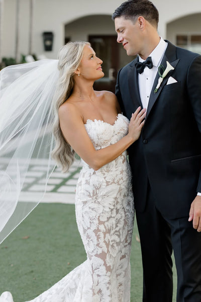 Gorgeous Mermaid Sweetheart Lace Wedding Dress AB26052603