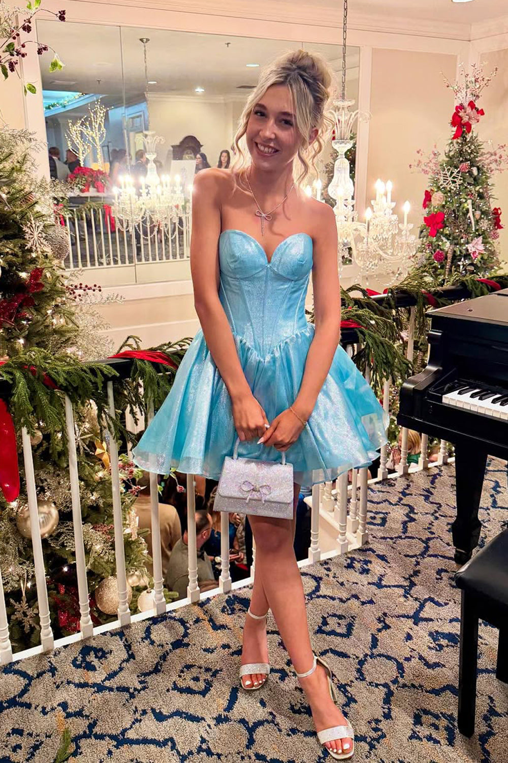 2x homecoming dresses homecoming dresses for women Short Tulle A-line Homecoming Dress CD0188 XS / Lavender