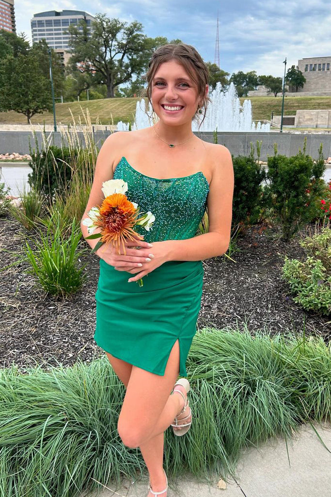 Dark Green Green Bridesmaid Dresses Short Cute Bodycon Scoop Neck Dark Green Tight Short Homecoming Dresses Dark Green Green Bridesmaid Dresses Short Cute Bodycon Scoop Neck Dark Green Tight Short Homecoming Dresses