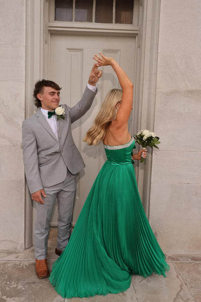 Cute A Line Sweetheart Cutout Chiffon Prom Dress with Beading AB2604080