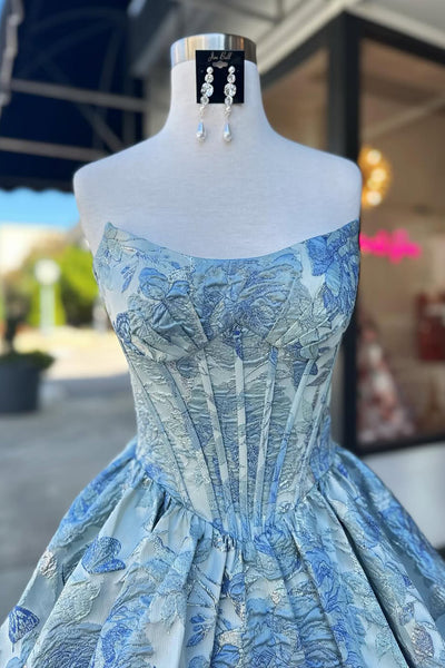 Cute A Line Scoop Neck Jacquard Satin Short Homecoming Dress AB25100408