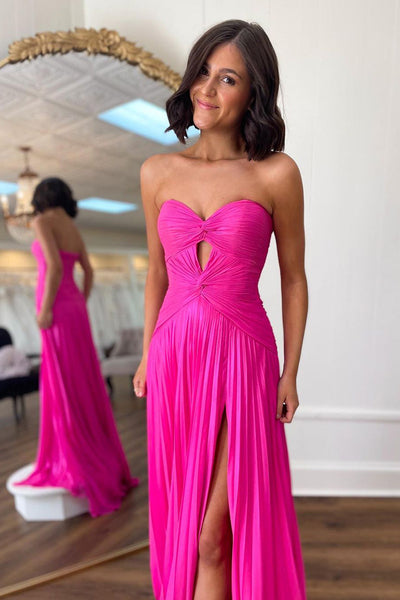 Cute Mermaid Sweetheart Pink Chiffon Long Prom Dress AB4010101