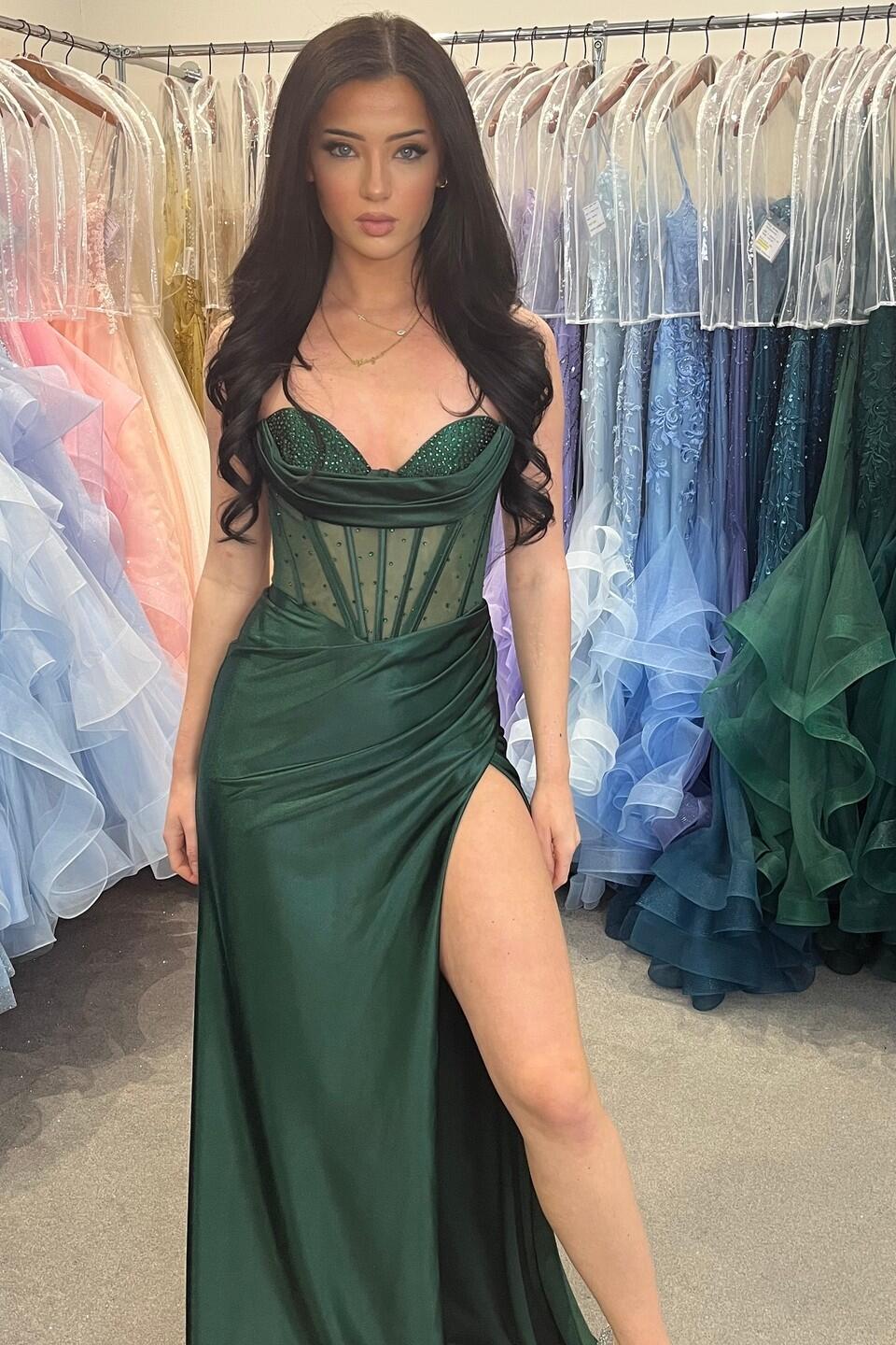 dark aqua green dress Long Light Mermaid Sweetheart Fashion Mermaid Sweetheart Green Long Prom Dress With Colour:martini olive ZARA XS NWT $129 Girls clothes Emerald green formal dress This garment fits true