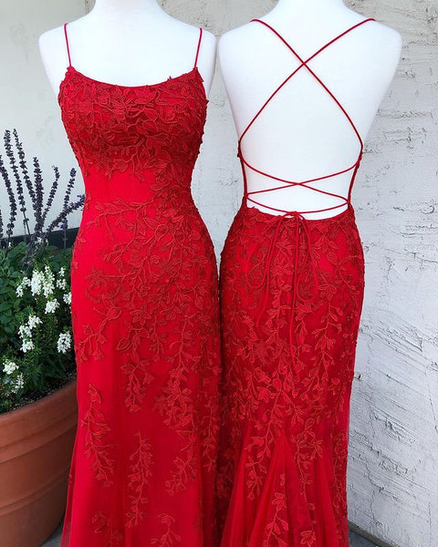 Charming Mermaid Scoop Neck Lavender Lace Prom Dresses with Beading AB081809