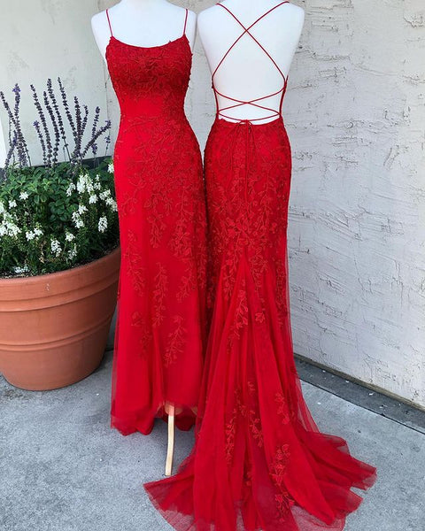 Charming Mermaid Scoop Neck Lavender Lace Prom Dresses with Beading AB081809